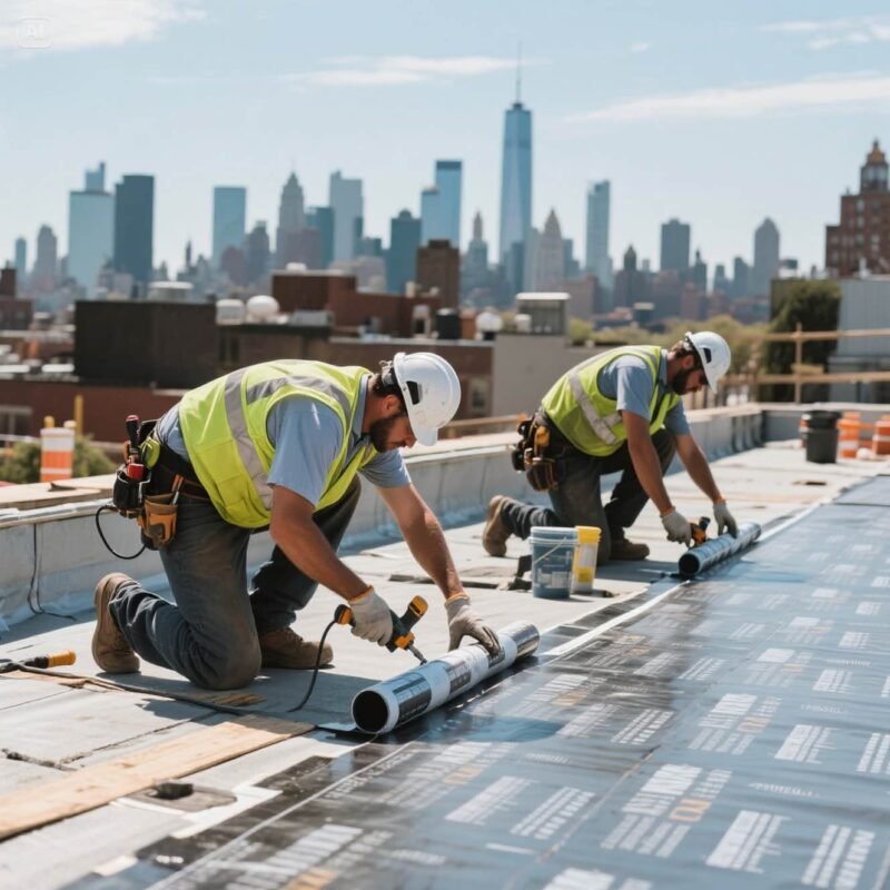 Flat Roof Installation: Applying New Membranes in Brooklyn .