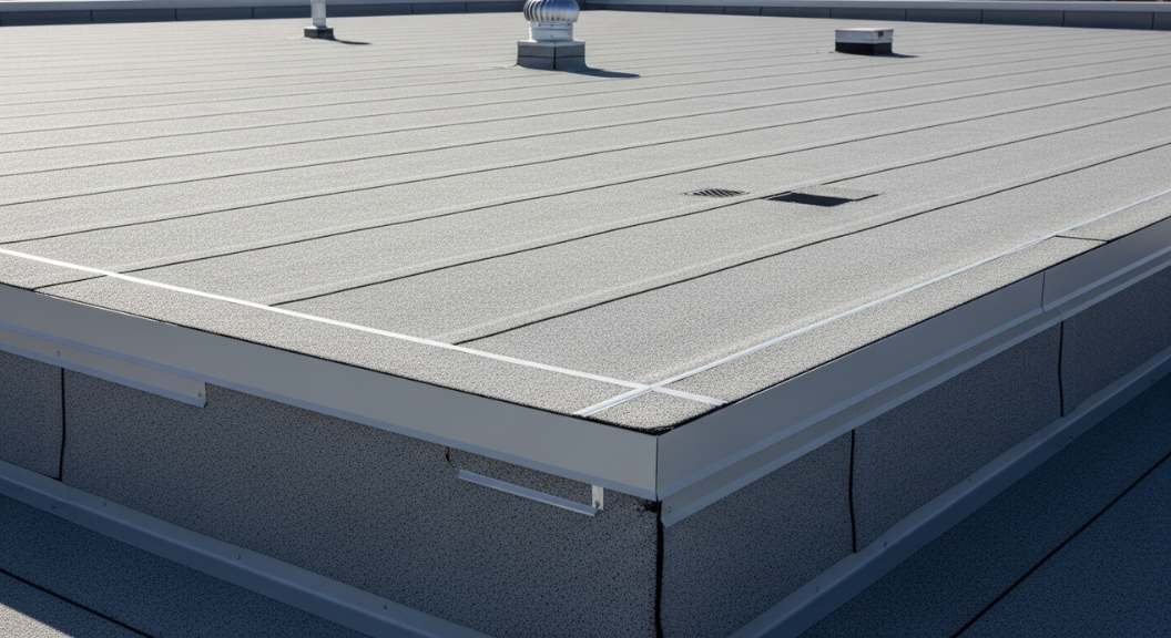 Completed commercial roof with APP Modified Bitumen system in Brooklyn, New York, showcasing the finished SBS vs APP Modified Bitumen Roofing installation