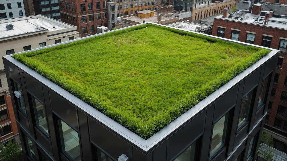 Extensive Green Roof on a Brooklyn Building