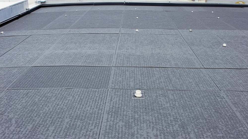 Modified Bitumen Membrane on Commercial Flat Roof