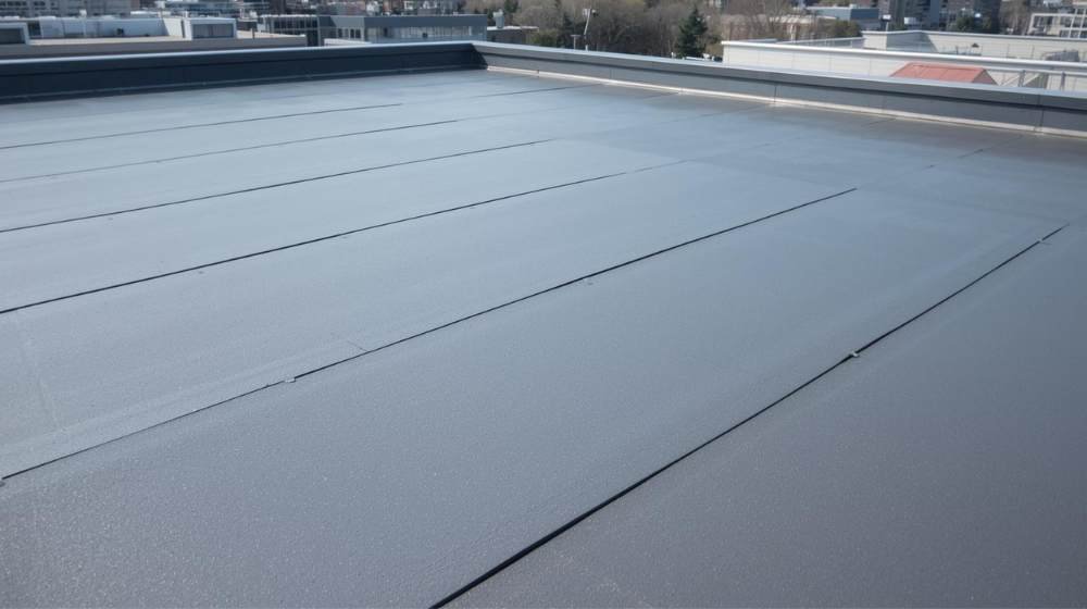 Smooth Modified Bitumen Roof with Clear Seams