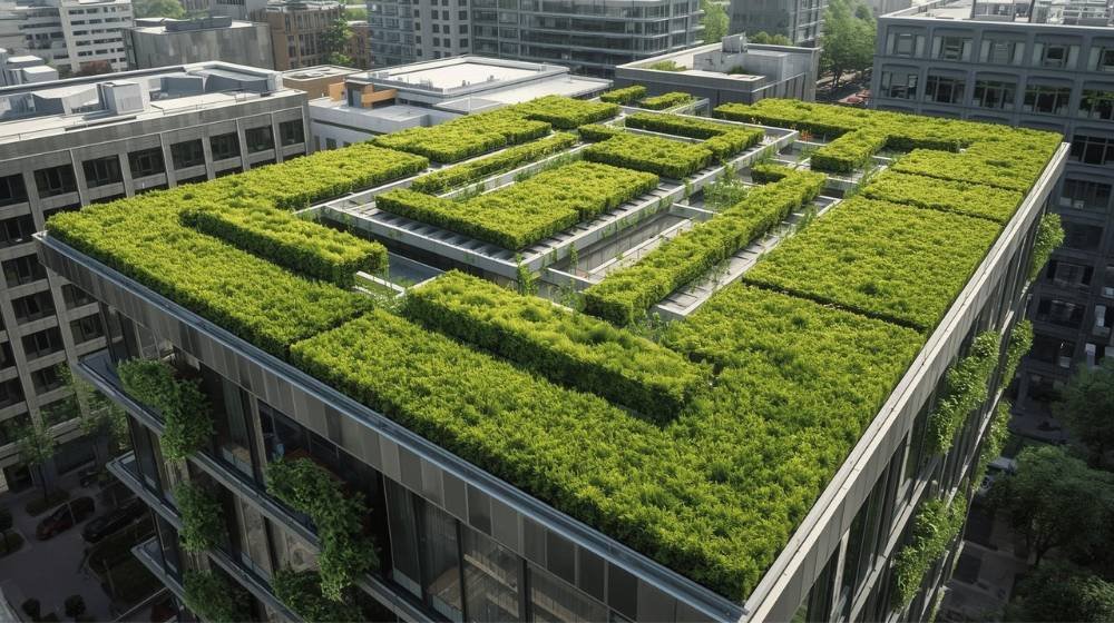 Urban Green Maze on a Brooklyn Rooftop