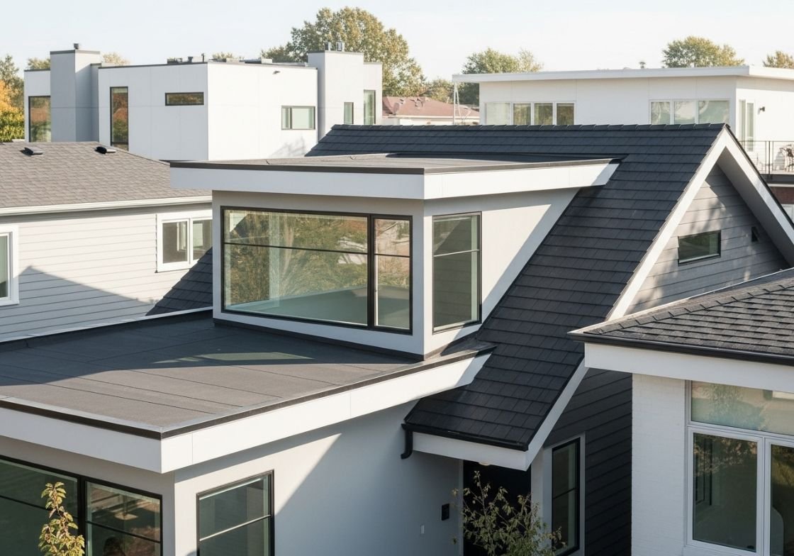 Minimalist Skylight Design Installed in a Contemporary Home to Maximize Light