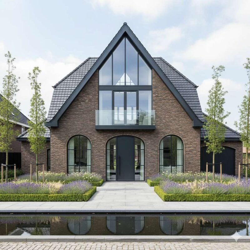 Sophisticated Brick Home with Elegant Garden