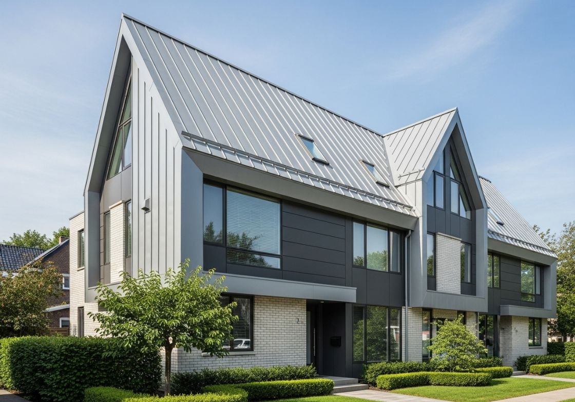 Modern Townhouse with Metal Dutch Gable Roof
