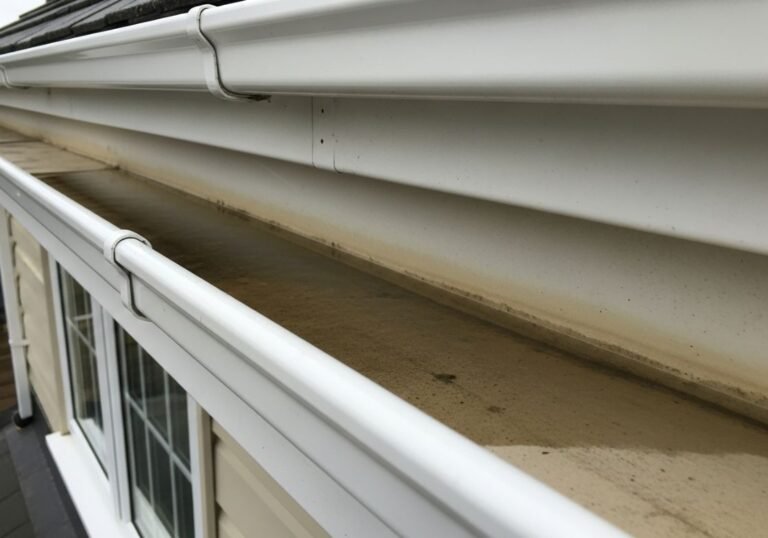 Visible Water Line Showing Poor Gutter Slope