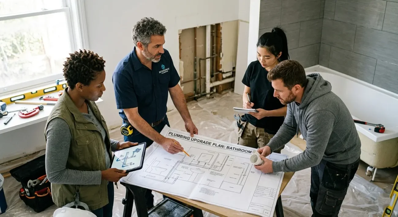 few experts build a bathroom plumbing upgrade plan for efficient upgrade plumbing