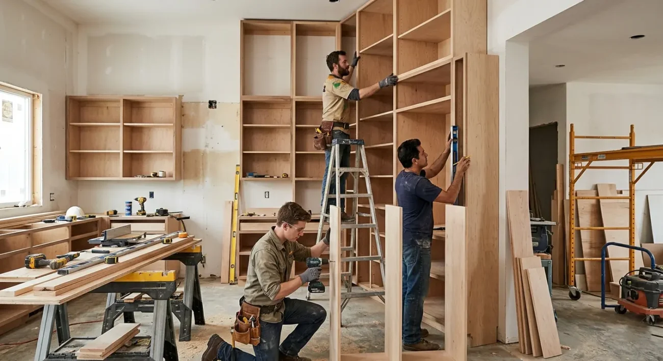 Building Wall and Pantry Custom Cabinets to Maximize Vertical Storage