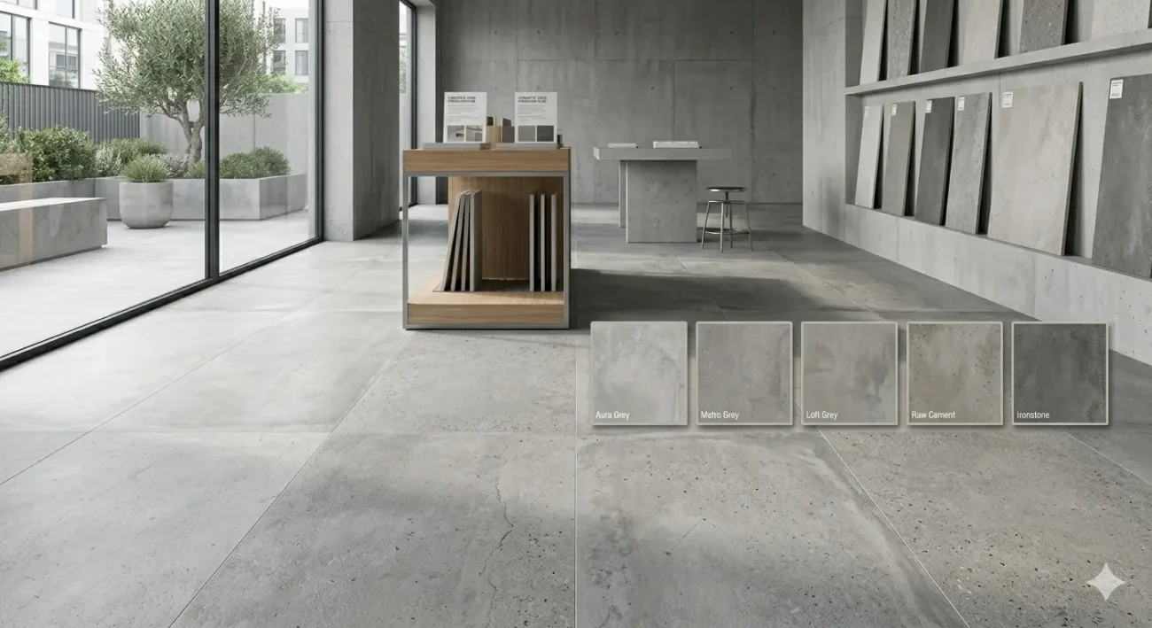 Concrete-look Porcelain Slab
