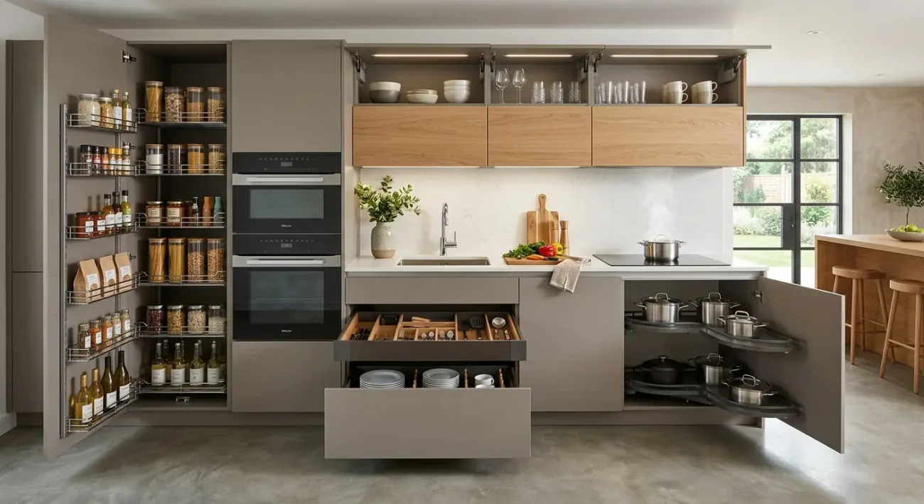Contemporary Functional Cabinets with Smart Storage