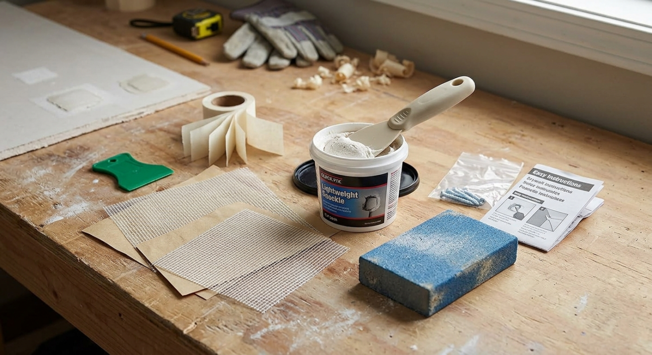 Drywall Repair Kit and Materials