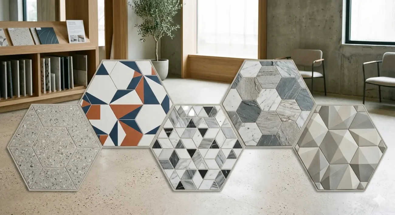Hexagon (or geometricmodern mosaic shapes)