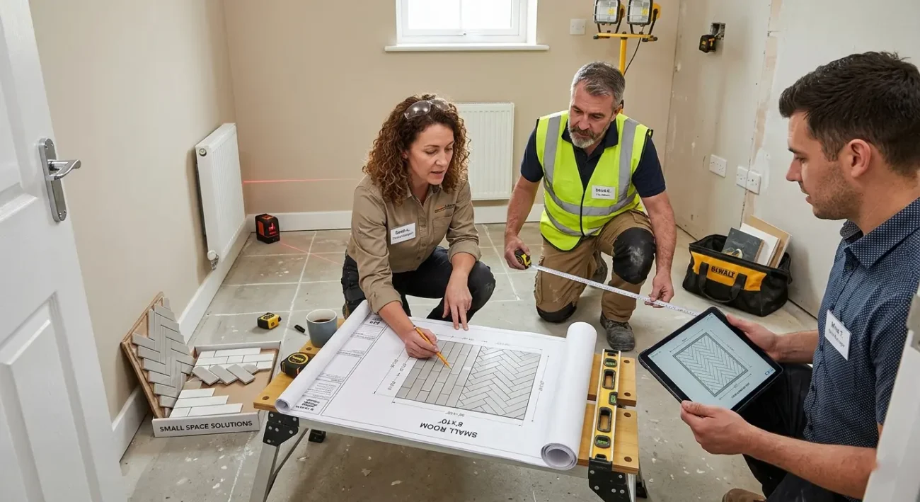 Planning for Floor Tile Layout for Small Brooklyn Rooms