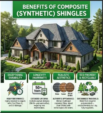 Benefits of Composite (Synthetic) Shingles