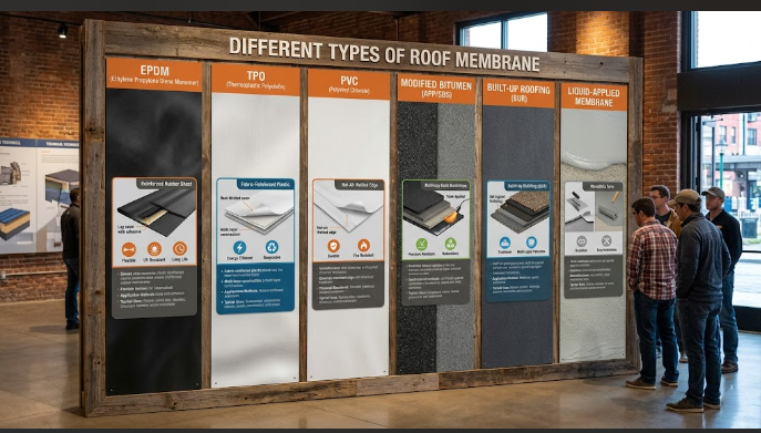 Different Types of Roof Membrane